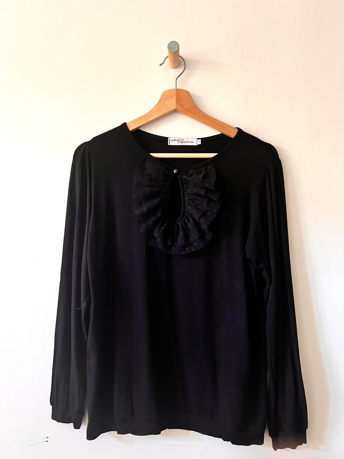 Camiseta viscosa de tul