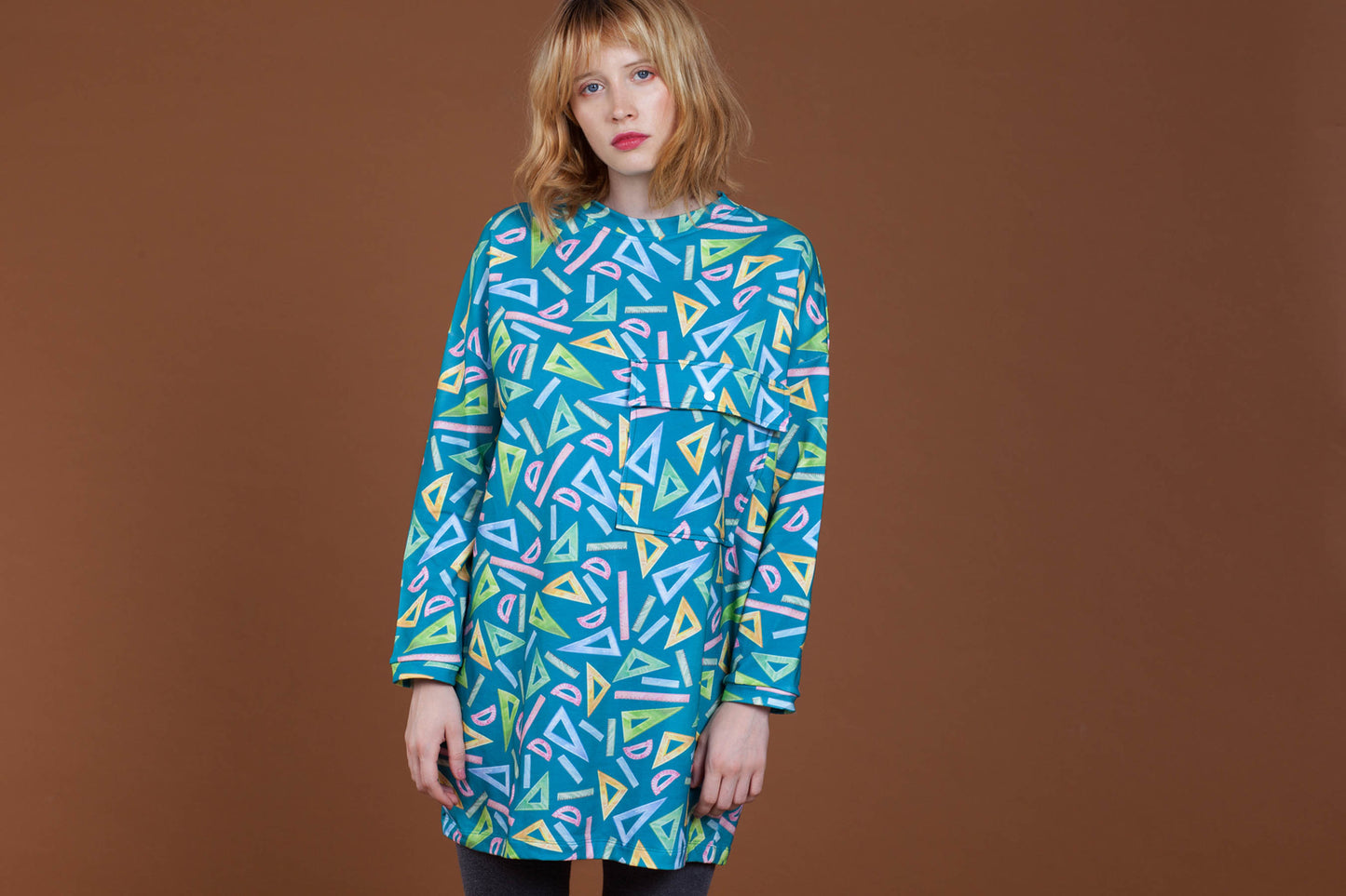 Jersey / Vestido Set Square Verde