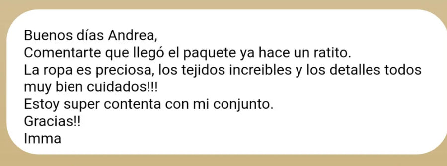 Mensajes de quienes ya tienen prendas de a♥️m