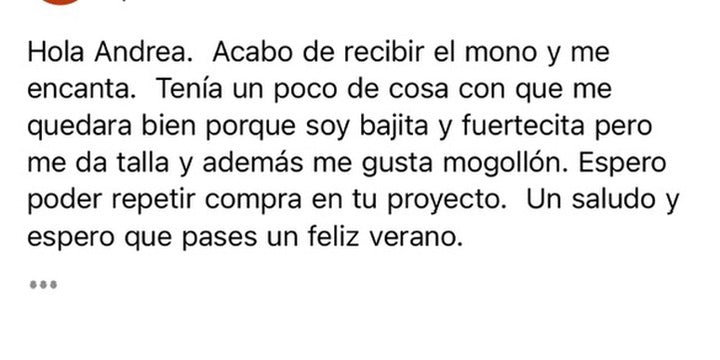 Mensajes de quienes ya tienen prendas de a♥️m