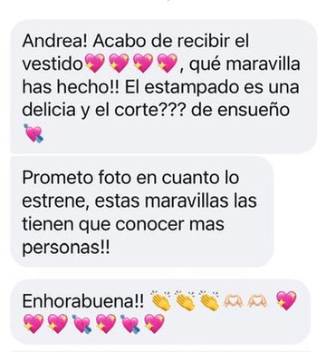 Mensajes de quienes ya tienen prendas de a♥️m