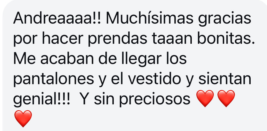 Mensajes de quienes ya tienen prendas de a♥️m