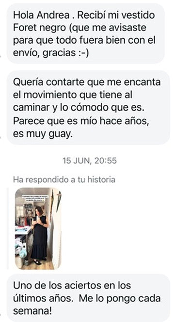 Mensajes de quienes ya tienen prendas de a♥️m