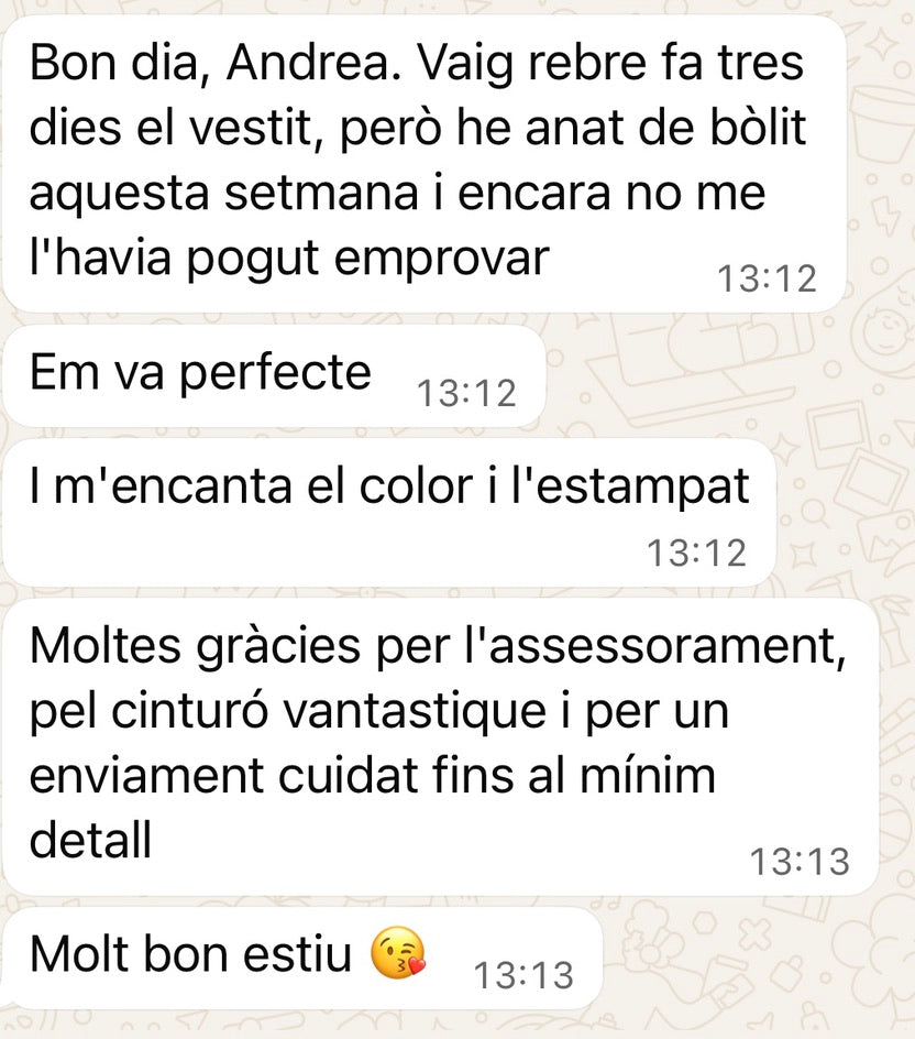 Mensajes de quienes ya tienen prendas de a♥️m