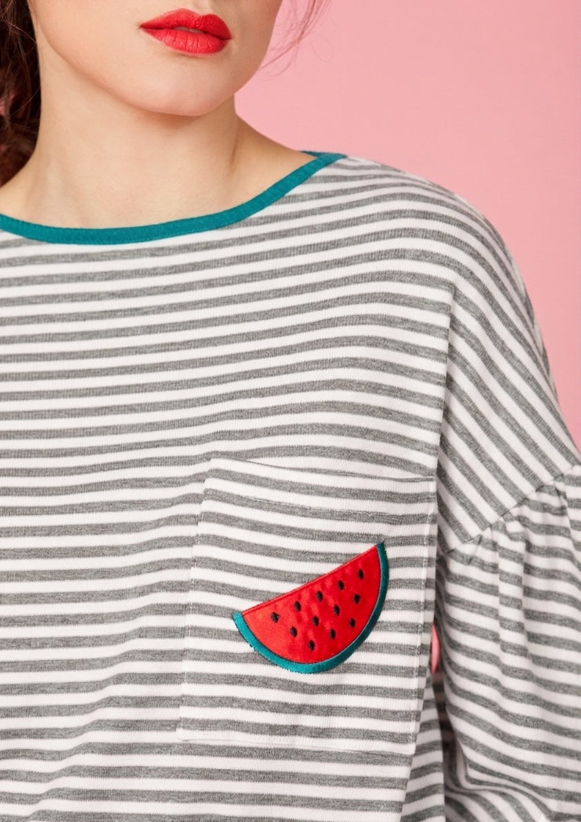 Camiseta /jersey  Watermelon gris