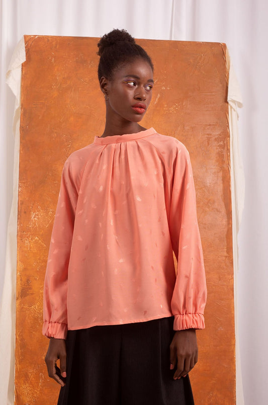 Blusa Handmade Coral