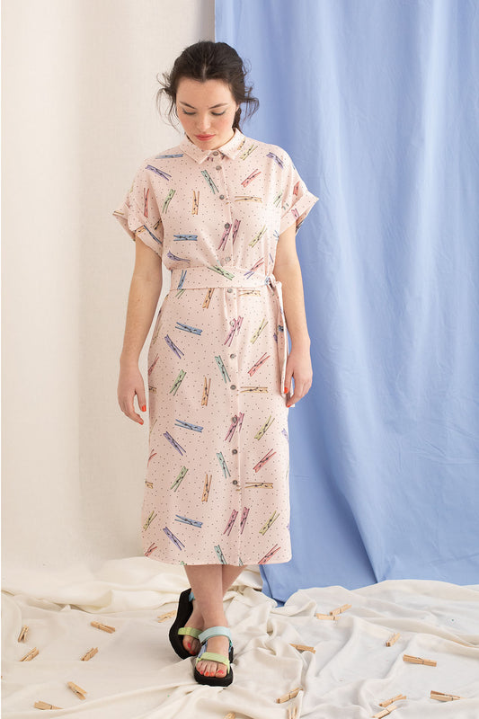 Vestido Camisero Teno pinzas