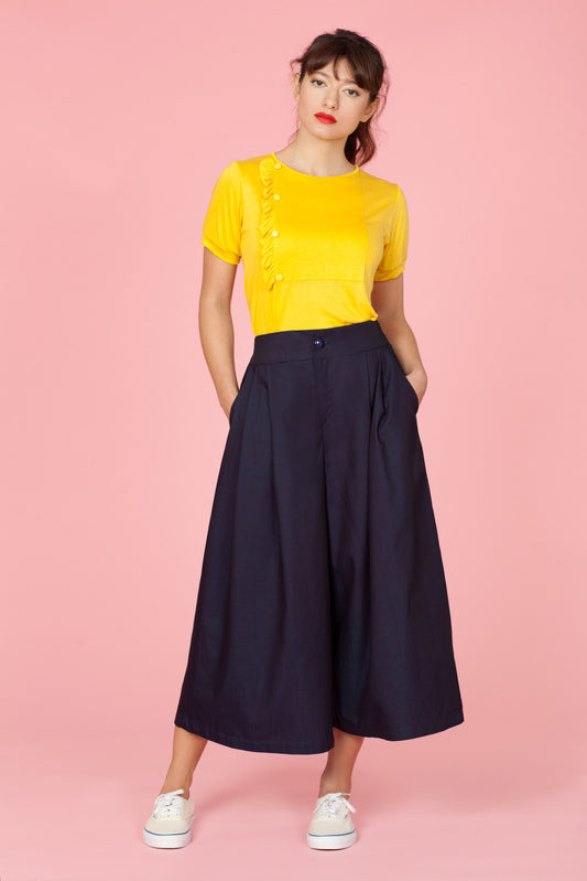Falda Pantalón Lemonade Lyocell – Azul Marino